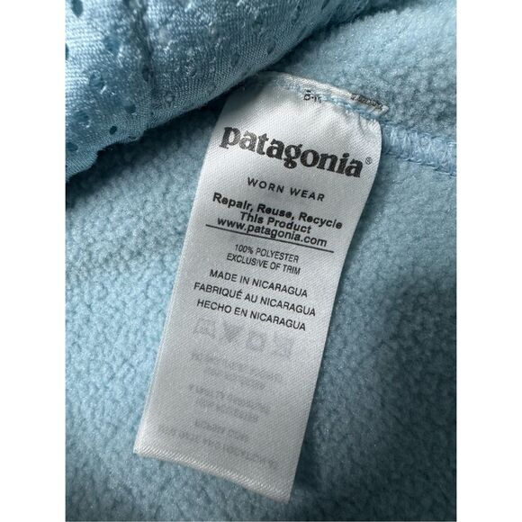 Patagonia Synchilla Fleece 1/4 Zip Pullover Women’s S Light Blue Outdoors Zip Up - Picture 5 of 9